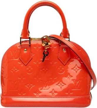 Louis Vuitton Pre-owned Alma BB - Dames - Vintage Mini Tas - Oranje - ONE Size - Leer - Vintage