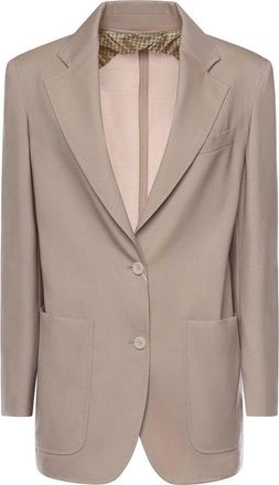 Max Mara Single-Breasted Wool Blend Blazer