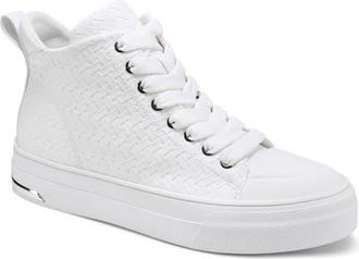 DKNY Yaser Mid Sneaker in White at Nordstrom, Size 6