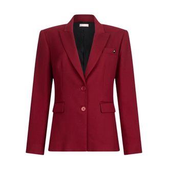Liu Jo Blazers, female, Red, Size: L Slim-fit blazer