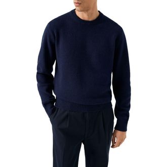 Eton Crewneck Cashmere Sweater in Navy at Nordstrom, Size Large