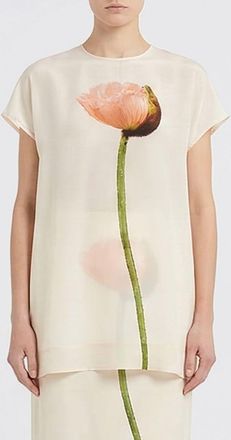 Simone Rocha Blusa Simone Rocha in crepe con stampa floreale