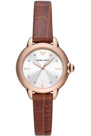 Emporio Armani Mia WoMens Brown Watch AR11525 Leather (archived) - One Size