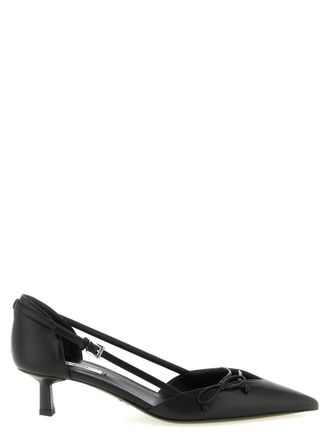 Prada Black Slingback Pumps