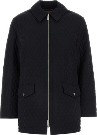 Burberry Womens Black Nylon Jacket - Size X-Small