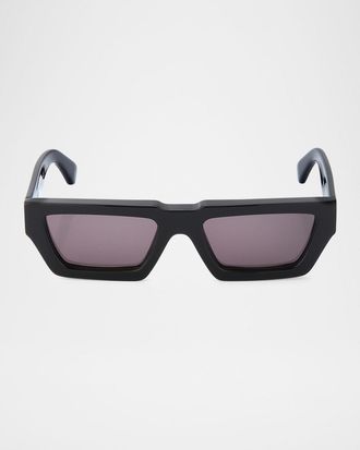 Off-white Mens Manchester Acetate Rectangle Sunglasses
