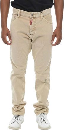 Dsquared2 Beige Mid Rise Jeans