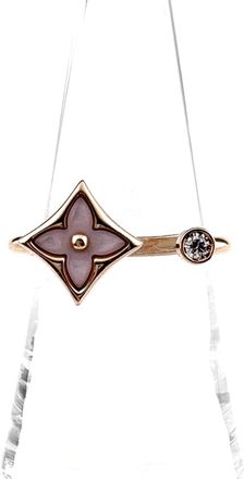 Louis Vuitton Pink Gold Shell Band Ring (Pre-Owned)