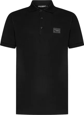Dolce & Gabbana Logo-plaque Polo Shirt