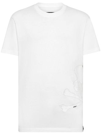 Philipp Plein Skull&Bones-print cotton T-shirt - White