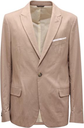 Exte 4266Au Abito Katoenen Pak - Heren - Blazers - Beige - XL - Katoen - Jassen