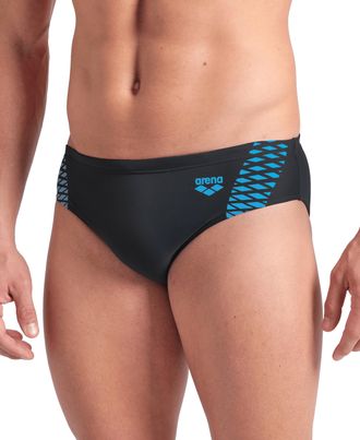 Arena Badehose ARENA MENS ARENA OPENINGS SWIM BRIEFS, Herren, Gr. 8 (XXL), N-Gr, schwarz (schwarz, turquo), Obermaterial: 80% Polyamid, 20% Elasthan, Badeho