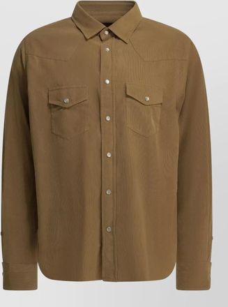 Tom Ford corduroy western shirt