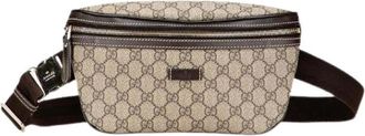 Gucci Pre-owned Belt Bags, female, Beige, Size: ONE SIZE Pre-owned Vintage Canvas Belt Bag
