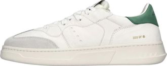 RUN OF Magenta Sneakers - Heren - Sneakers - Wit - 41 EU - Leer - Schoenen