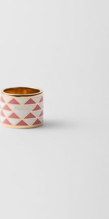 Prada Enameled metal ring