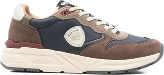 Blauer Sneakers con inserti in pelle - Blu