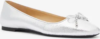 Michael Kors Nori Flex Metallic Leather Ballet Flat