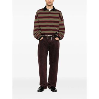 Rhude Striped Cotton Polo - Multicolor
