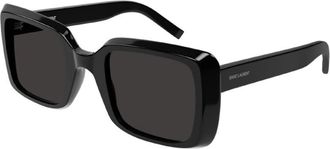 Saint Laurent Ladies Black Square Sunglasses SL497 001
