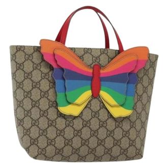 Gucci Pre-owned Tote Bags, female, Beige, Size: ONE SIZE Pre-owned Plastic gucci-bags