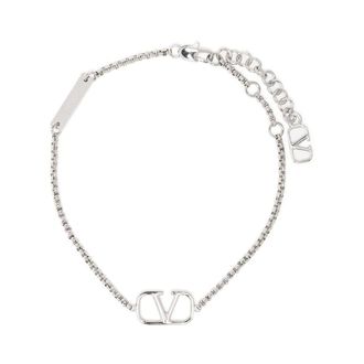 Valentino Garavani Bracelets, male, Gray, Size: ONE SIZE VLogo Signature Bracelet