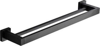 OEM Toallero Doble Para Ba&ntilde;o, Barra Para Toallas De Pared Negra, Soporte Para Toallas De Acero Inoxidable Para Ba&ntilde;o, Toallero De Cocina, Soporte Para Toal
