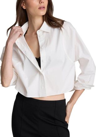 Kenneth Cole Exaggerated Armhole Cropped Top