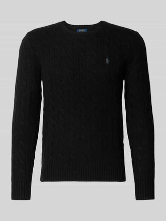Polo Ralph Lauren Regular Fit Strickpullover aus Woll-Kaschmir-Mix in Black, Gr&ouml;&szlig;e XXL