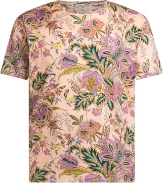 Etro T-shirt a fiori - Rosa