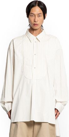 Hed Mayner Pinstriped Shirt with Bib