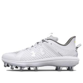 Under Armour Yard Low MT TPU Baseball Cleats White 3025591-100