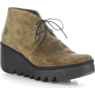 FLY London Brak Wedge Bootie in 002 Elephant Oil Sue at Nordstrom Rack, Size 7-7.5Us / 38Eu