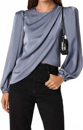 Astr Beatrice Top In Slate Blue