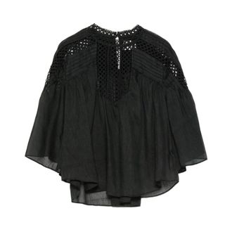 Isabel Marant Camicia Polda - female - Marant &eacute;toile - Blouses - Black - XS - Blouses & Shirts