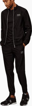 Emporio Armani Mens Gold Edition Textured Cotton Black/Gold Tracksuit - Size: 35/34/32