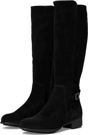 La Canadienne Womens La Canadienne Sal Boots Black Leather Buckled Strap Knee-High RHS7001