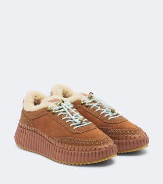 Chlo&eacute; Chlo&eacute; Nama suede platform sneakers