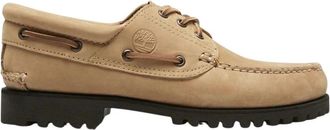Timberland Authentic 3-Eye Lug Boat Shoe - Heren - Bootschoenen - Beige - 44 EU - Leer - Schoenen
