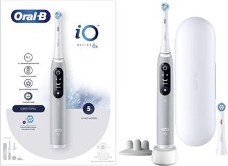 Braun Oral-b Io 6s Adulto Cepillo Dental Vibratorio Gris, Blanco