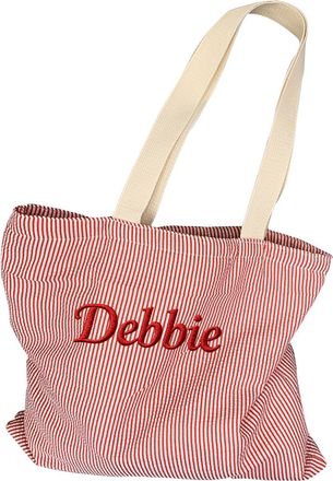 Generic Personalised Tote Bag With Text/Name, Custom Shoulder Shopping Bag Design Your Own Canvas Bags for Beach, Work, Picnic, Party