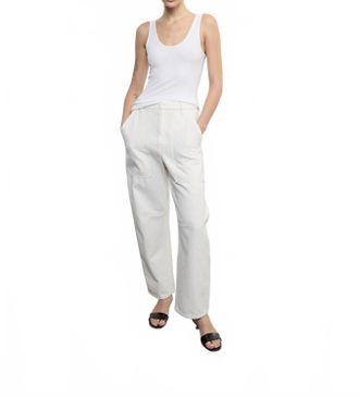 Enza Costa Utility Pant In Ecru