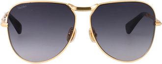 Max Mara Stijlvolle Miller-2 zonnebril voor de zomer - Dames - Zonnebrillen - Geel - 59 MM - Accessoires