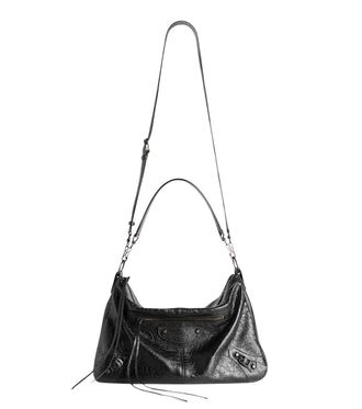 Balenciaga Black Le City Moto Medium Crossbody Bag