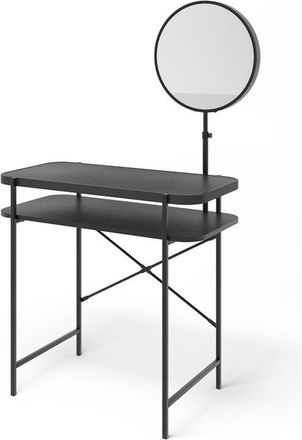 Vicco Tocador Skip, Negro, 80 cm con espejo Vicco