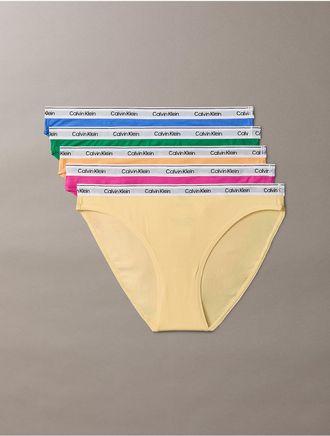 Calvin Klein Womens Icon Logo 5-Pack Low Rise Bikini - Multi - XL
