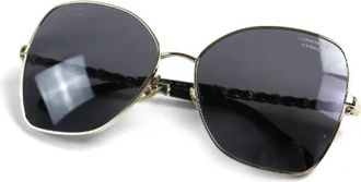 Chanel Pre-owned Metal sunglasses - Dames - Vintage Accessoires - Geel - ONE Size - Vintage