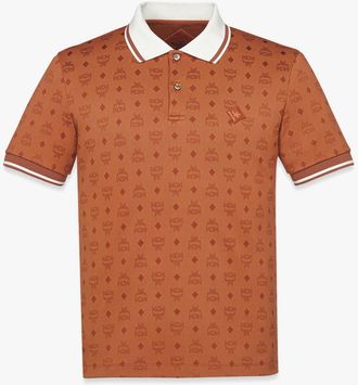 MCM Piqu&eacute; Polo in Monogram Jacquard