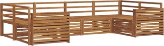 vidaXL Conjunto De Sof&aacute;s De Exterior 6 Uds. Natural Vidaxl
