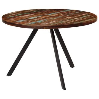 Berkfield Home Decorative Dining Table 110x75 cm Solid Wood Reclaimed